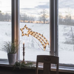 LED julesilhuetstjerne, dobbeltsidet oplyst med 35 LED'er