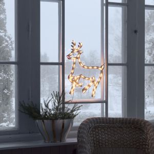 LED julerensdyr, dobbeltsidet oplyst med 50 lysdioder