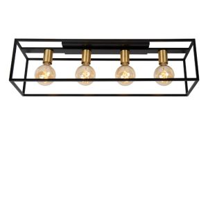 Guld loftlampe modern, Ruben