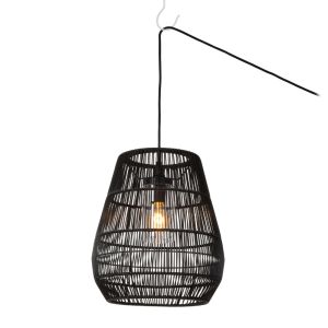 Sort udendørslampe rustik, Nerida, IP44