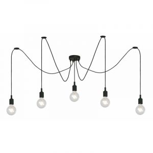 Sort pendler lampe modern, Fix