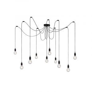 Sort pendler lampe modern, Fix