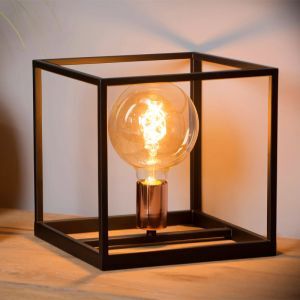 Sort bordlampe modern, Arthur, med brytare