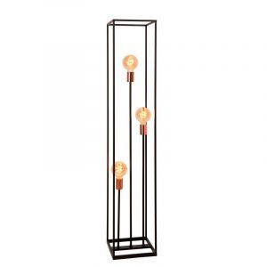 Kobber gulv lampe modern, Arthur, med brytare