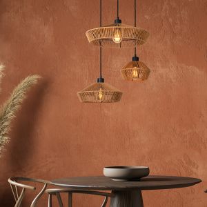 Rattan pendler lampe træ, Yunkai