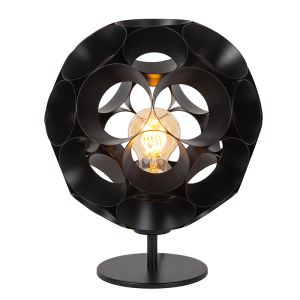 Sort bordlampe modern, Hannelore