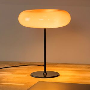 Orange bordlampe retro, Sentino, med brytare