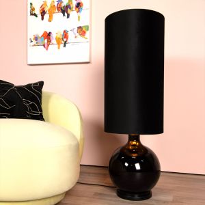 Sort gulv lampe retro, Esterad, med brytare