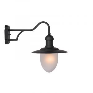 Sort udendørslampe rustik, Aruba, IP44