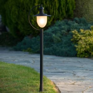 Sort udendørslampe rustik, Aruba, IP44