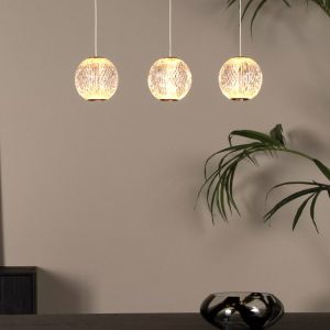 Guld pendler lampe design, Cintra, 4,7W, 2700K LED