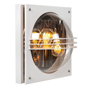 Hvid udendørslampe modern, Privas, IP44