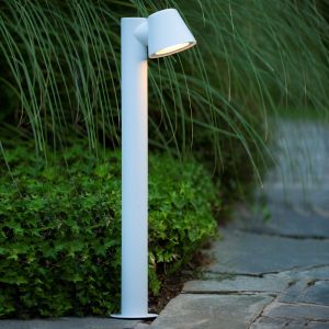 Hvid udendørslampe modern, Dingo, IP44