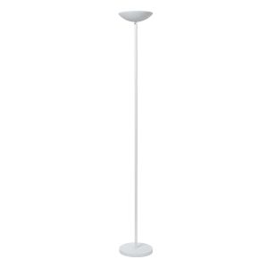Hvid læselampe gulv modern, Zenith, 20W, 3000K LED, med beröringsdimmer
