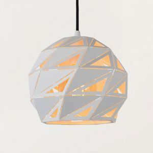 Hvid pendler lampe modern, Malunga