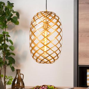 Guld pendler lampe modern, Wolfram