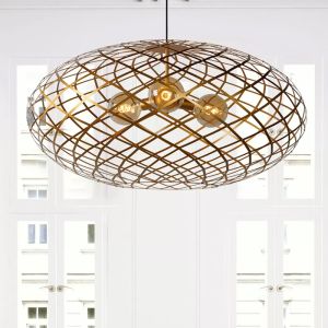 Guld pendler lampe modern, Wolfram
