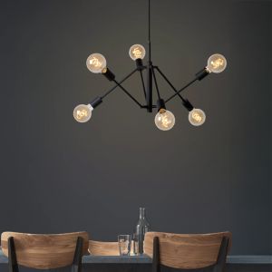 Sort pendler lampe modern, Lester