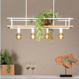 Hvid pendler lampe modern, Milonga