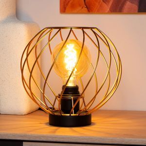 Messing bordlampe klassisk, Danza, med brytare