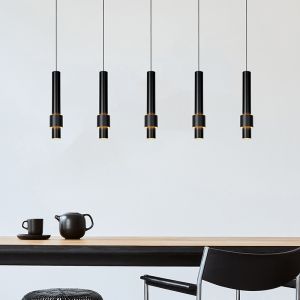 Sort pendler lampe modern, Margary, 4,2W, 2700K LED