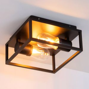 Sort plafond modern, Carlyn, IP54