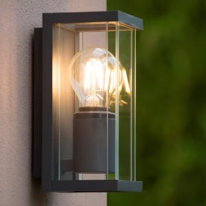 Antracit udendørslampe modern, Claire, IP54