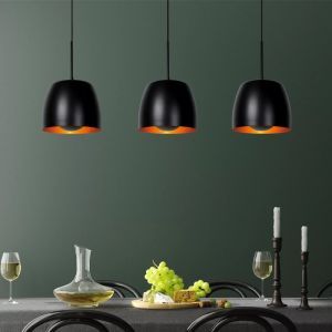 Sort pendler lampe klassisk, Nolan