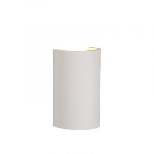Gips væglampe hvid, Gipsy