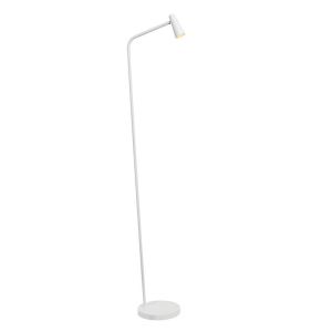 Hvid genopladelige gulvlampe modern, Stirling, 3W, 2700K LED, med beröringsdimmer