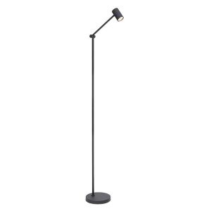 Sort genopladelige gulvlampe modern, Tipik, 3W, 2700K LED, med beröringsdimmer