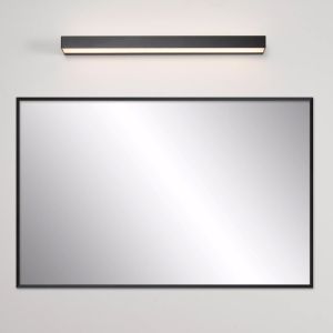 Sort væglampe badeværelse modern, Alexa, 8W, 3000K LED, IP44