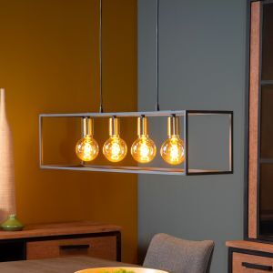 Guld pendler lampe modern, Ruben