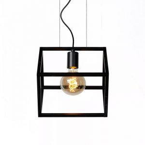Sort pendler lampe modern, Fabian