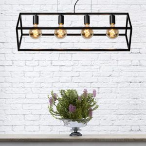 Sort pendler lampe modern, Fabian