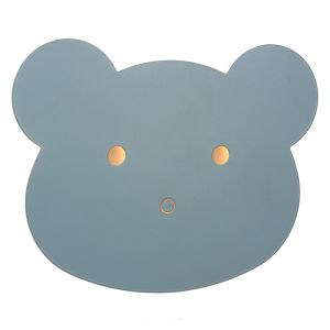 Blå væglampe til børneværelse modern, Charlie, 5W, dim to warm LED, med beröringsdimmer