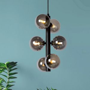 Grøn pendler lampe retro, Tycho