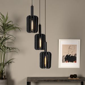 Grå pendler lampe modern, Rafal