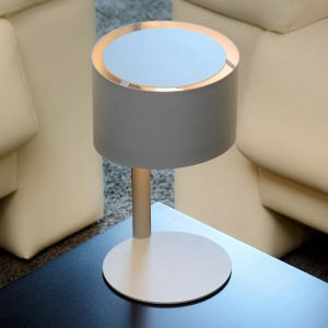 Grå bordlampe modern, Knulle, med brytare