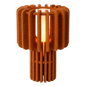 Brun bordlampe modern, Rollo, med brytare