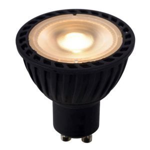 Sort GU10 LED pære, 5 Watt, dæmpbar