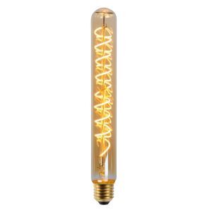 Dæmpbar ravfarvet E27 rørlampe, 5w 2200K, 25cm høj
