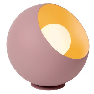 Lyserød bordlampe modern, Doredos, med brytare