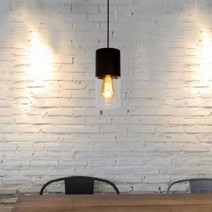 Grå pendler lampe modern, Zino