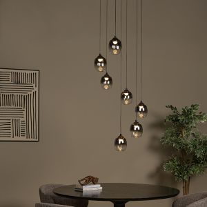 Grå pendler lampe modern, Tamino, 7W, 3000K LED
