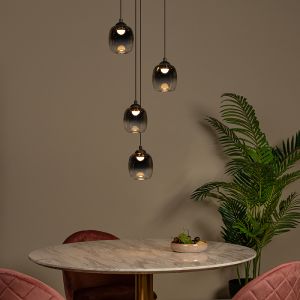 Grå pendler lampe modern, Tamino, 5,2W, 3000K LED