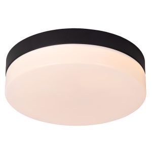 Sort loftlampe badeværelse plast, Biskit, 12W, 2700K LED, IP44