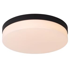 Sort loftlampe badeværelse plast, Biskit, 24W, 2700K LED, IP44