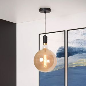 Sort pendel lampe spisebord klassisk, Jova