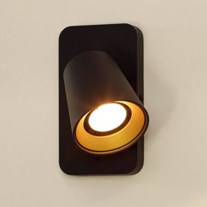 Guld vægspot modern, Turnon, med brytare